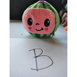 CoComelon JJ Watermelon Plush Toy Small Green NWT Suction Cup Hanger